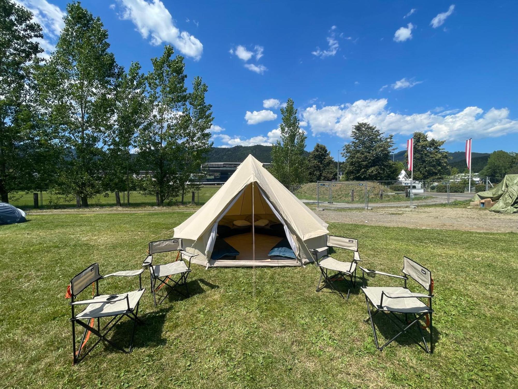 Grandprixcamp, Closest To The Red Bull Ring, Up To 4 Guests In A Tent Spielberg Bei Knittelfeld エクステリア 写真